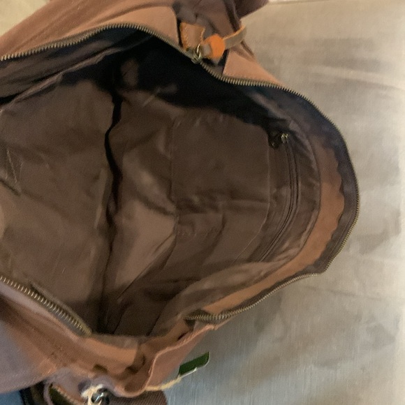 Canvas and leather messenger bag - Picture 6 of 12